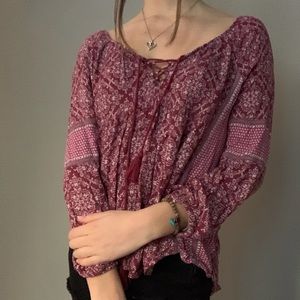 American Eagle Floral Blouse